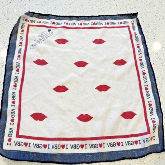 GIAMBATTISTA VALLI X H&M Scarf‎ 100% Pure Silk Pocket Square Purse Accent RARE - Picture 4 of 5